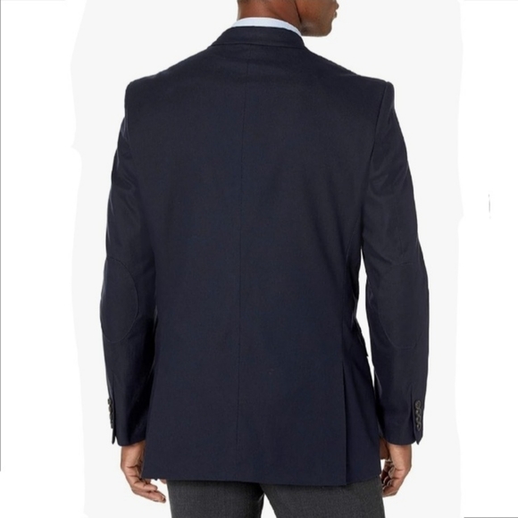 U.S. Polo Association Cotton Solid Sport Coat - Navy Blue - Picture 6 of 6